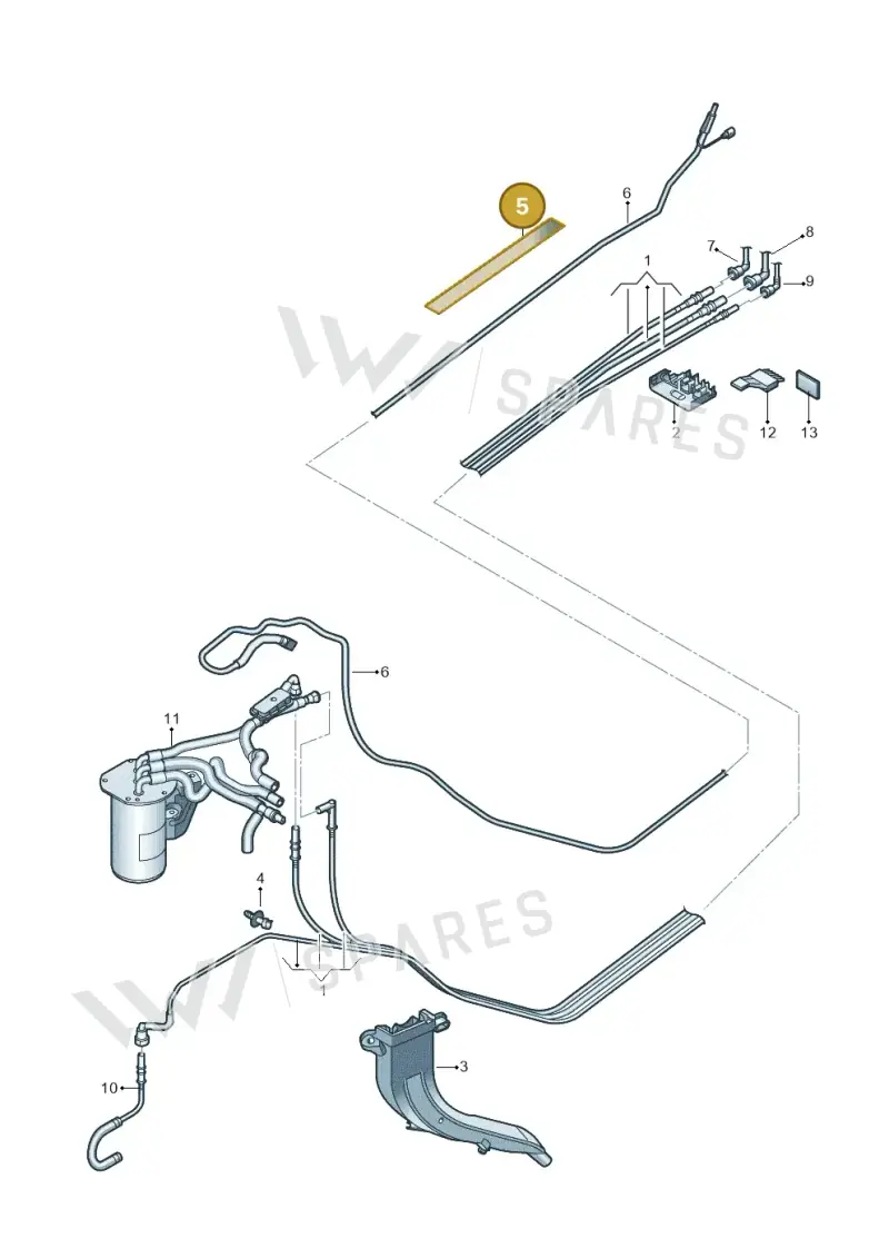 5Q0201738 — Skoda Karoq (2017-2022) diagram 834201025, position 5