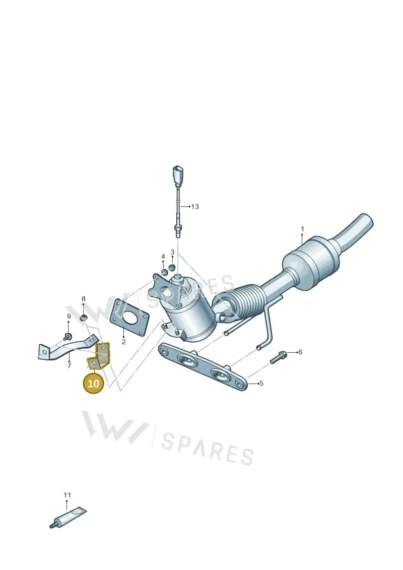 5Q0253463AE — Skoda Octavia (2019-2024) diagram 866253240, position 10