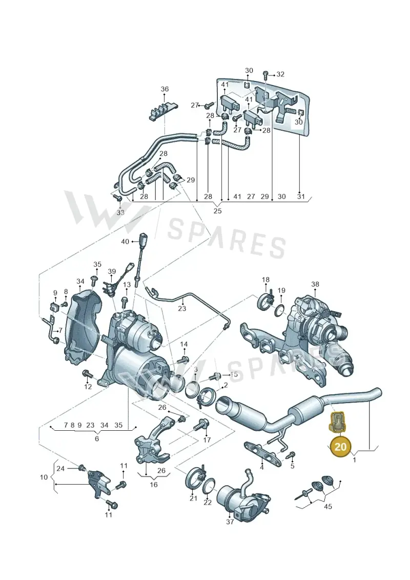 5Q0253692A — Skoda Kodiaq (2018-2022) diagram 434253040, position 20