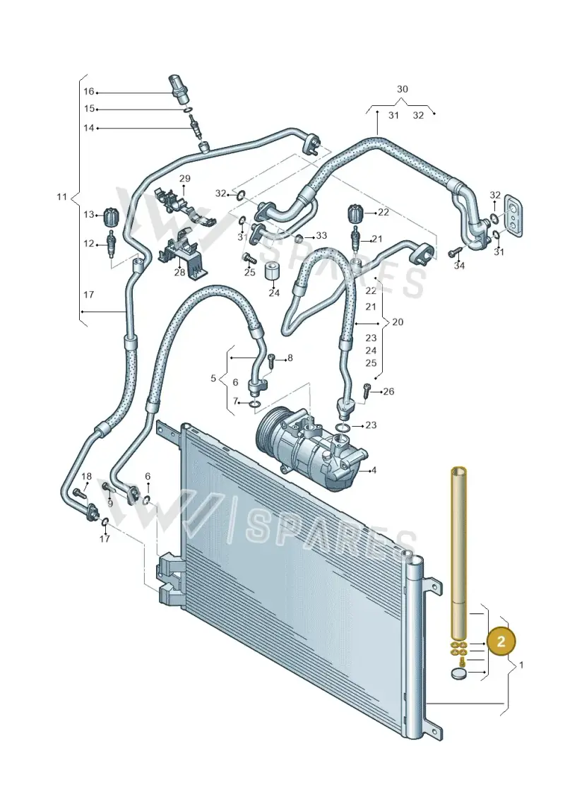 5Q0298403D — Skoda Kodiaq (2018-2022) diagram 746260400, position 2