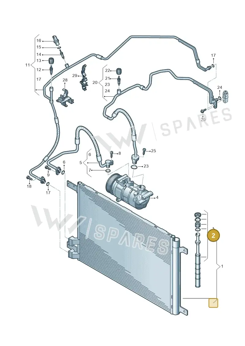 5Q0298403D — Skoda Kamiq (2019-) diagram 837260400, position 2