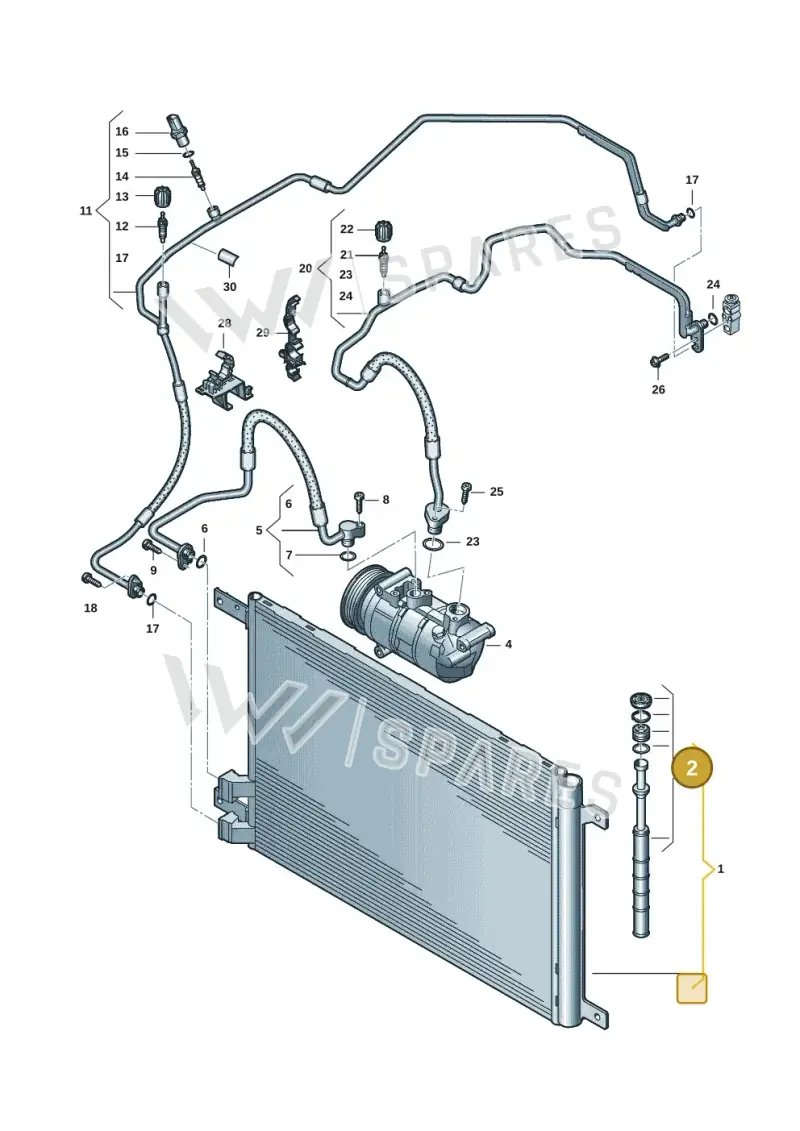 5Q0298403F — Skoda Fabia (2021-) diagram 6vn260050, position 2