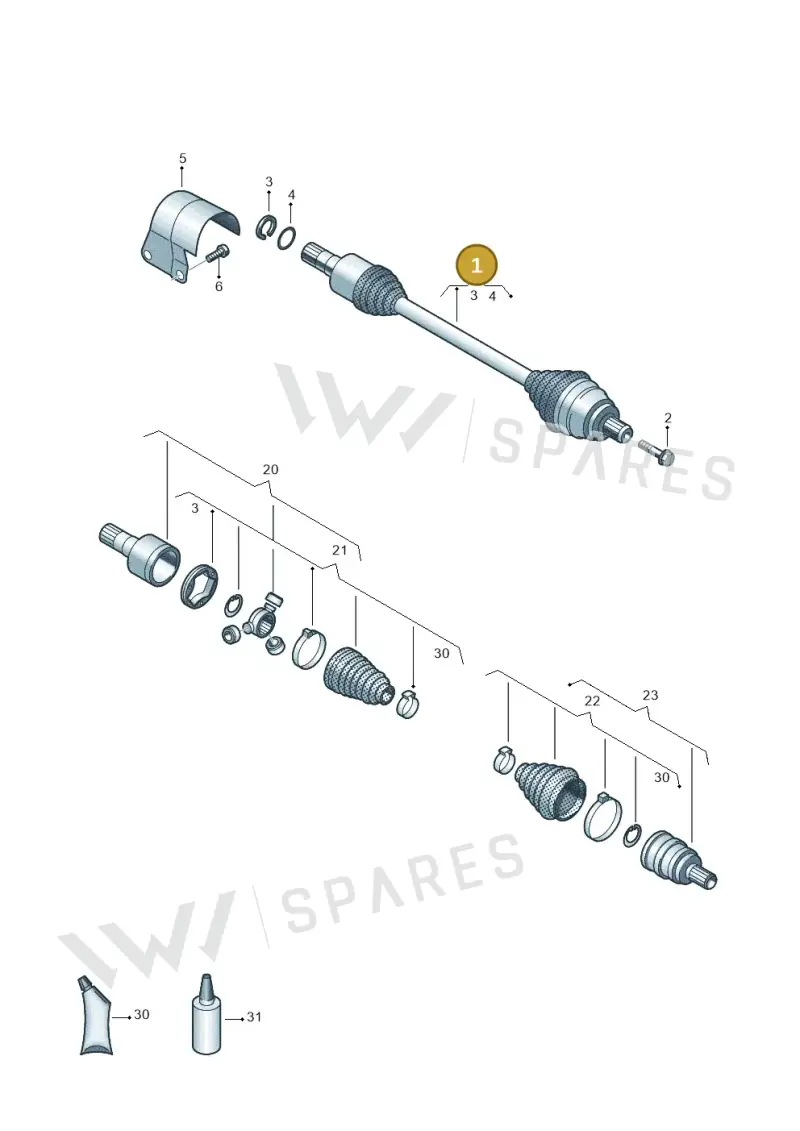 5Q0407272DN — Skoda Octavia (2019-2024) diagram 884407600, position 1