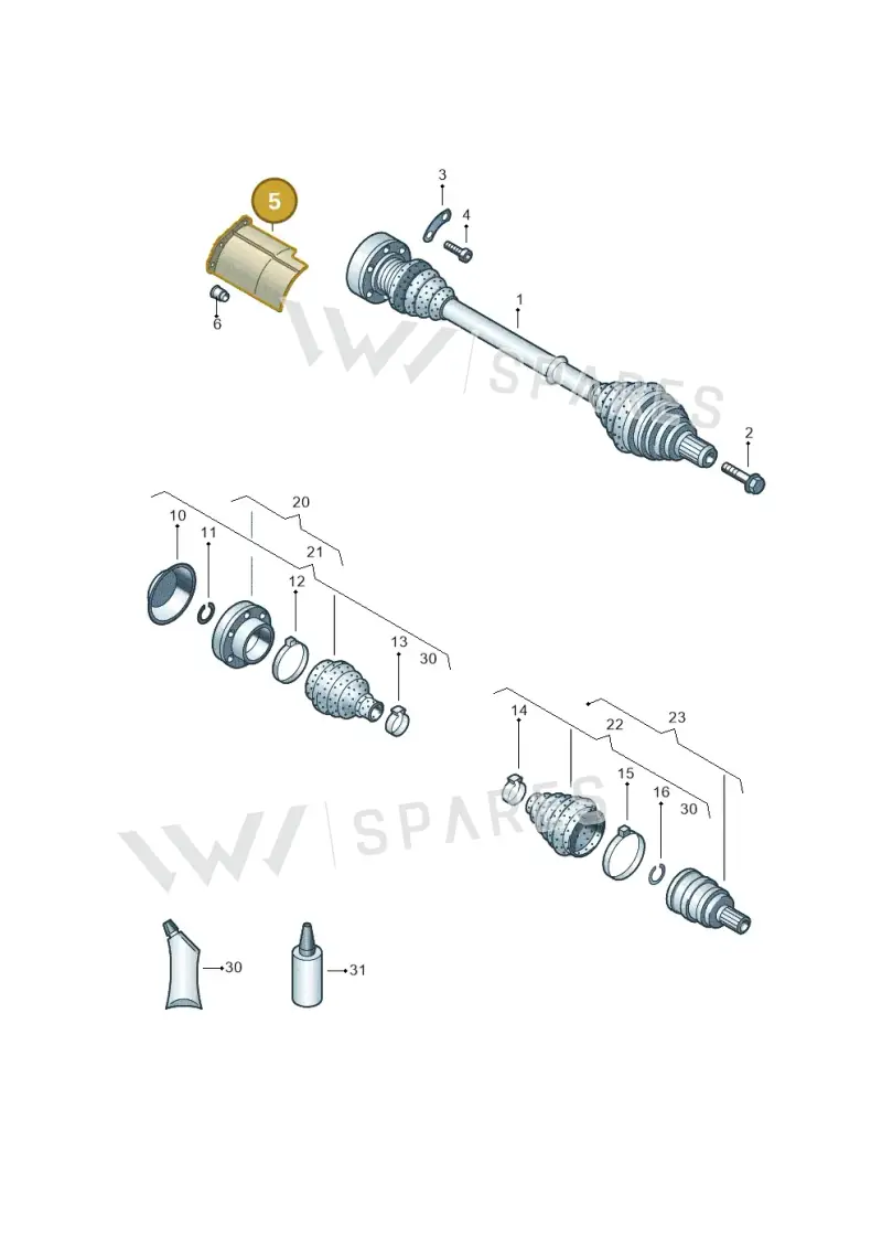5Q0407720C — Skoda Karoq (2017-2022) diagram 746407500, position 5