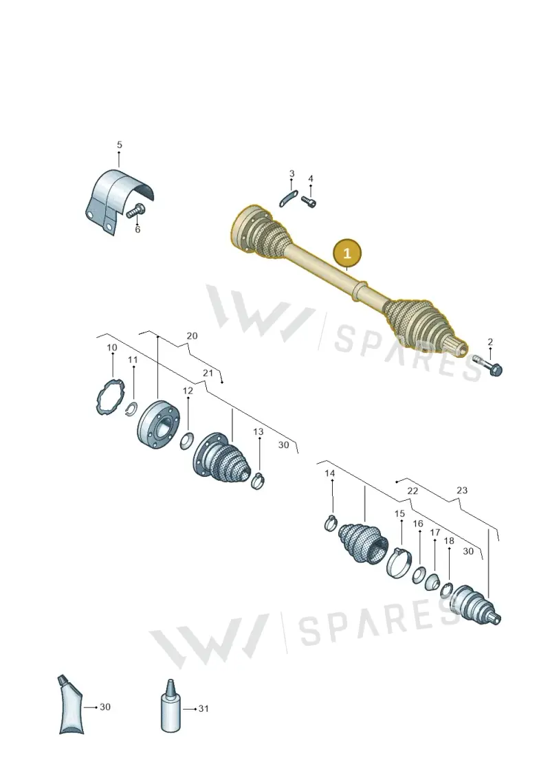 5Q0407762CX — Skoda Octavia (2017-2020) diagram 649407220, position 1