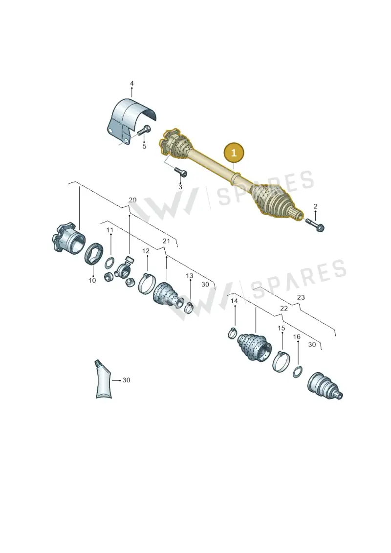 5Q0407764X — Skoda Octavia (2017-2020) diagram 460407560, position 1