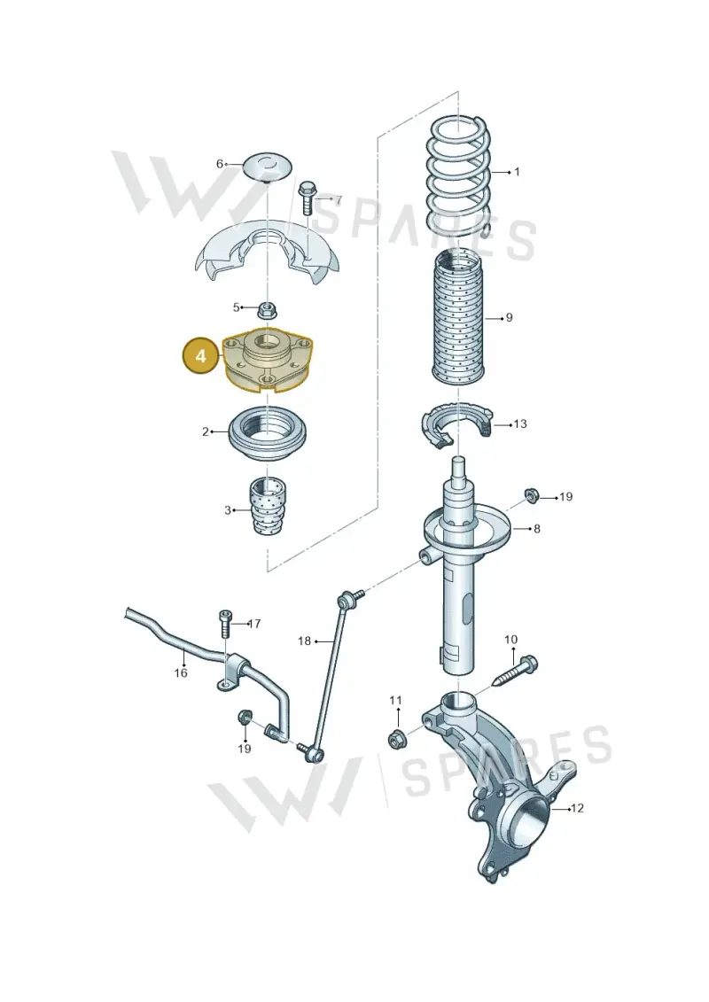 5Q0412331F — Skoda Octavia (2019-2024) diagram 753411000, position 4