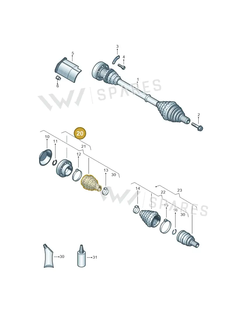 5Q0498103N — Skoda Karoq (2017-2022) diagram 746407500, position 20