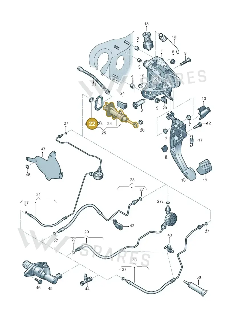 5Q0721095A — Skoda Karoq (2017-2022) diagram 746721250, position 22