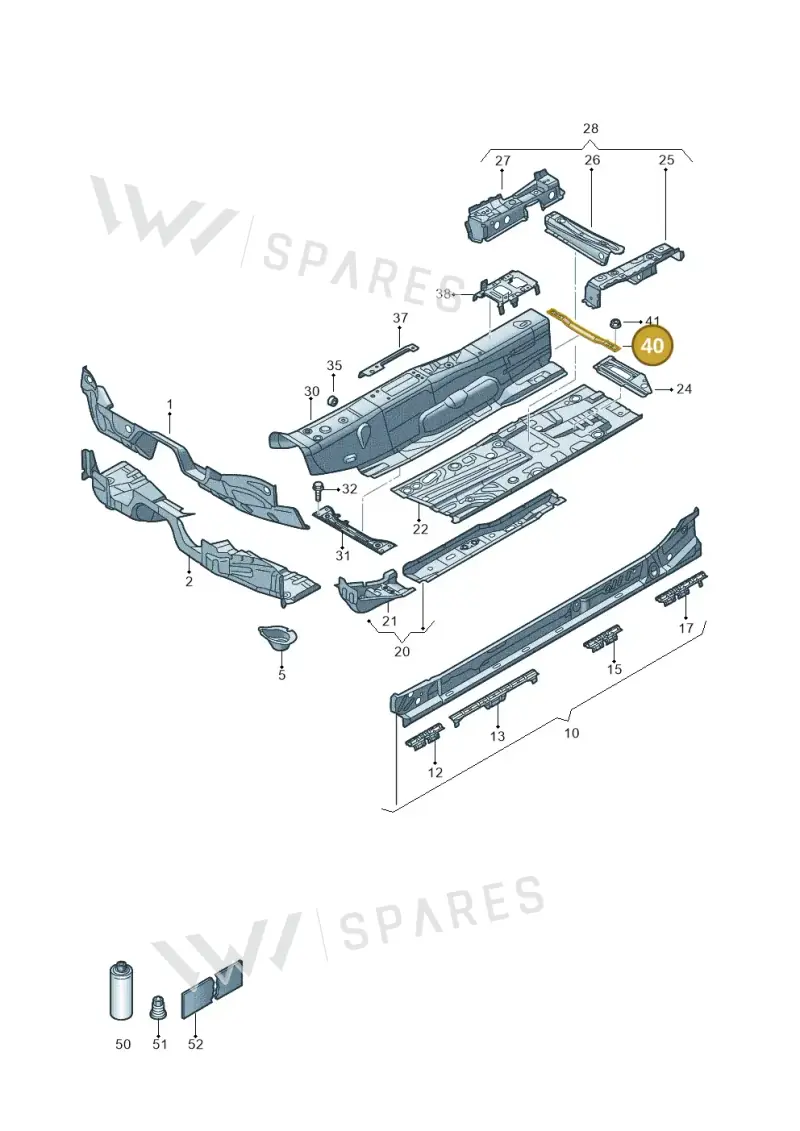 5Q0802128 — Skoda Octavia (2019-2024) diagram 827803015, position 40
