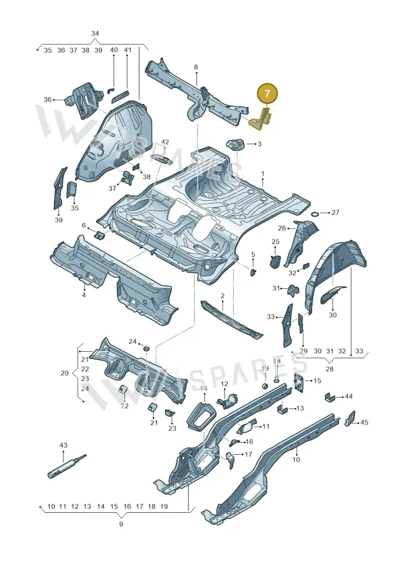 5Q0802136B — Skoda Karoq (2017-2022) diagram 834803010, position 7