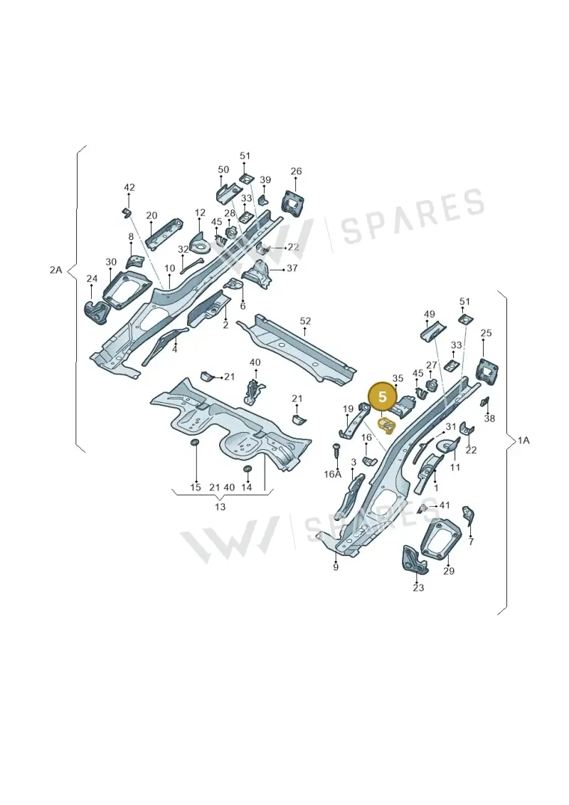 5Q0802571A — Skoda Octavia (2019-2024) diagram 585803010, position 5