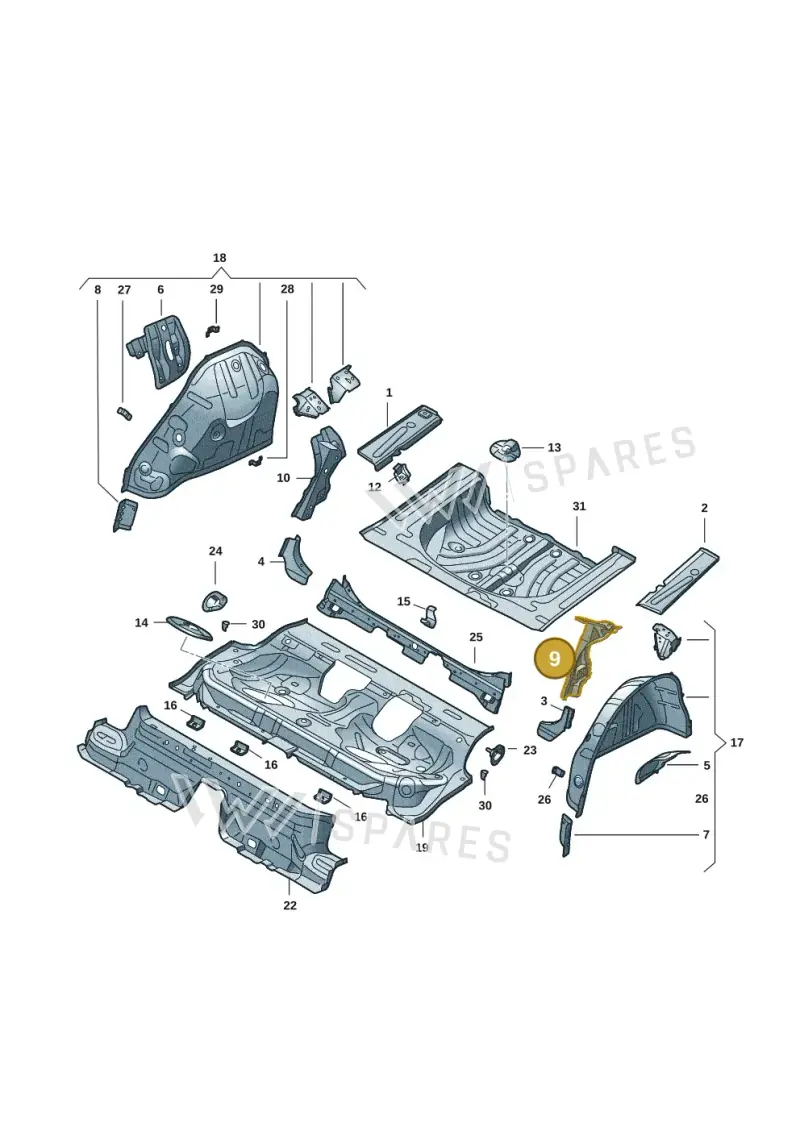 5Q0802951N — Skoda Octavia (2019-2024) diagram 585803065, position 9