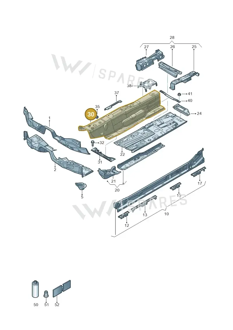 5Q0803299G — Skoda Karoq (2017-2022) diagram 827803015, position 30