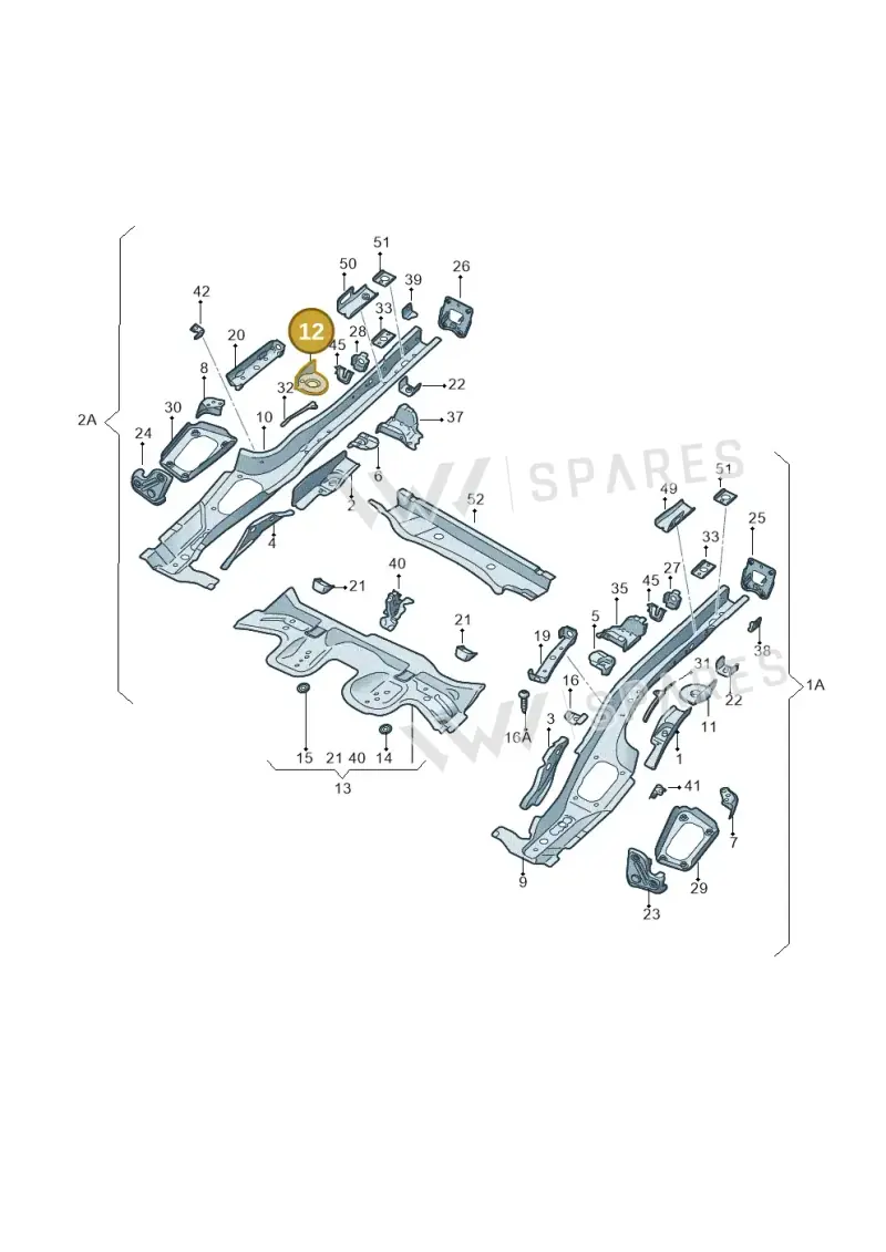 5Q0803458B — Skoda Octavia (2019-2024) diagram 585803010, position 12