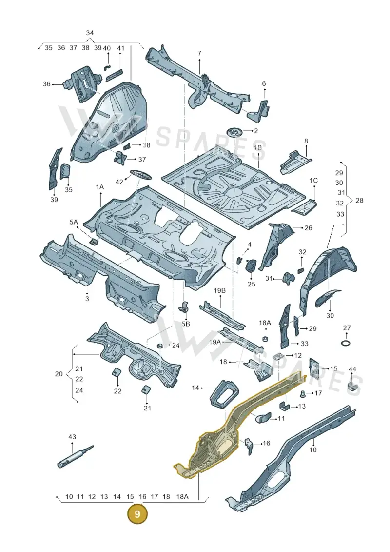 5Q0803501AN — Skoda Karoq (2017-2022) diagram 834803020, position 9