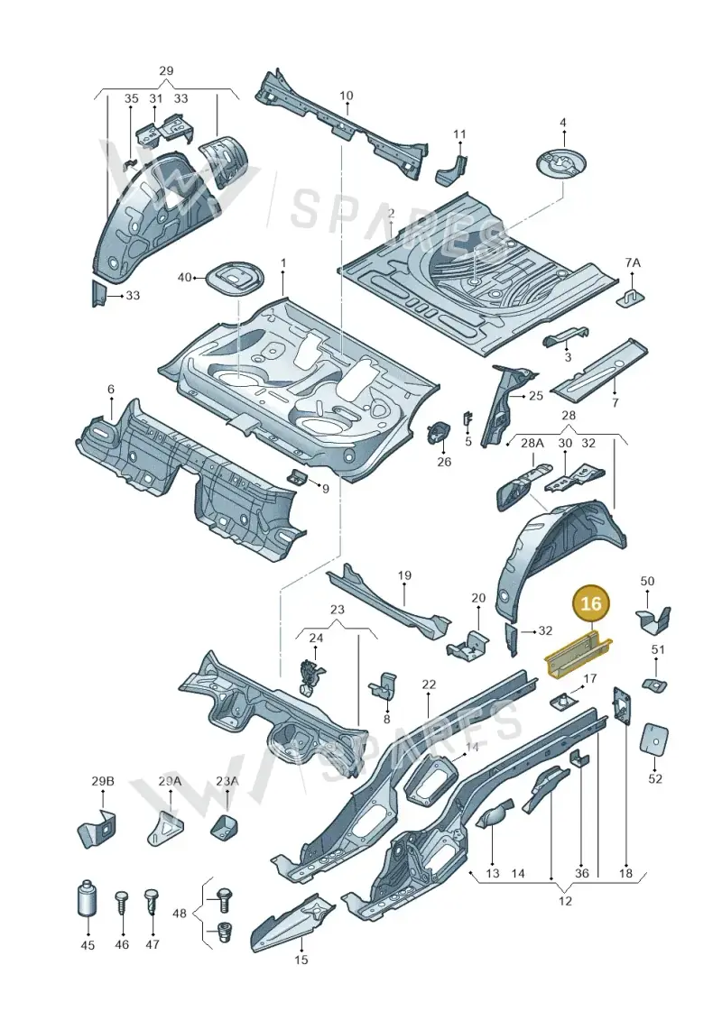 5Q0803511 — Skoda Octavia (2017-2020) diagram 805803010, position 16