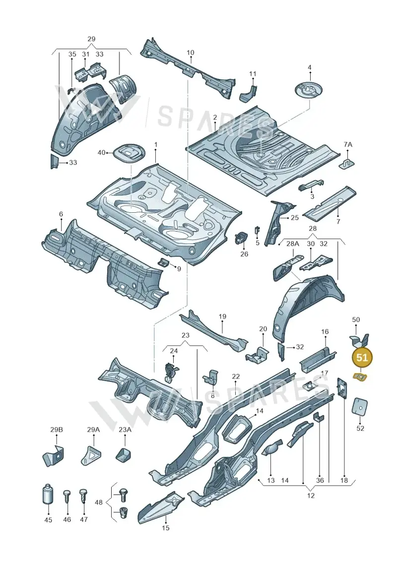 5Q0803672 — Skoda Octavia (2017-2020) diagram 805803010, position 51