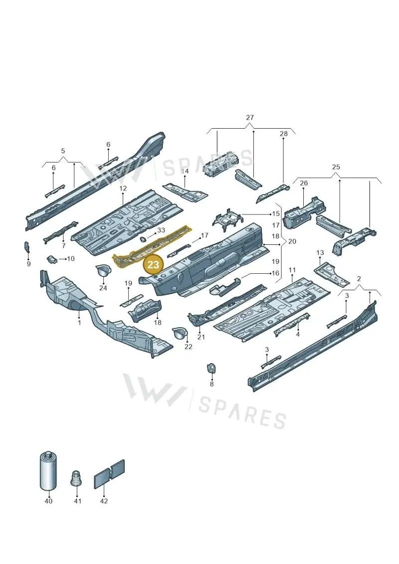 5Q0803804A — Skoda Superb Combi (2023-) diagram 3p0803200, position 23