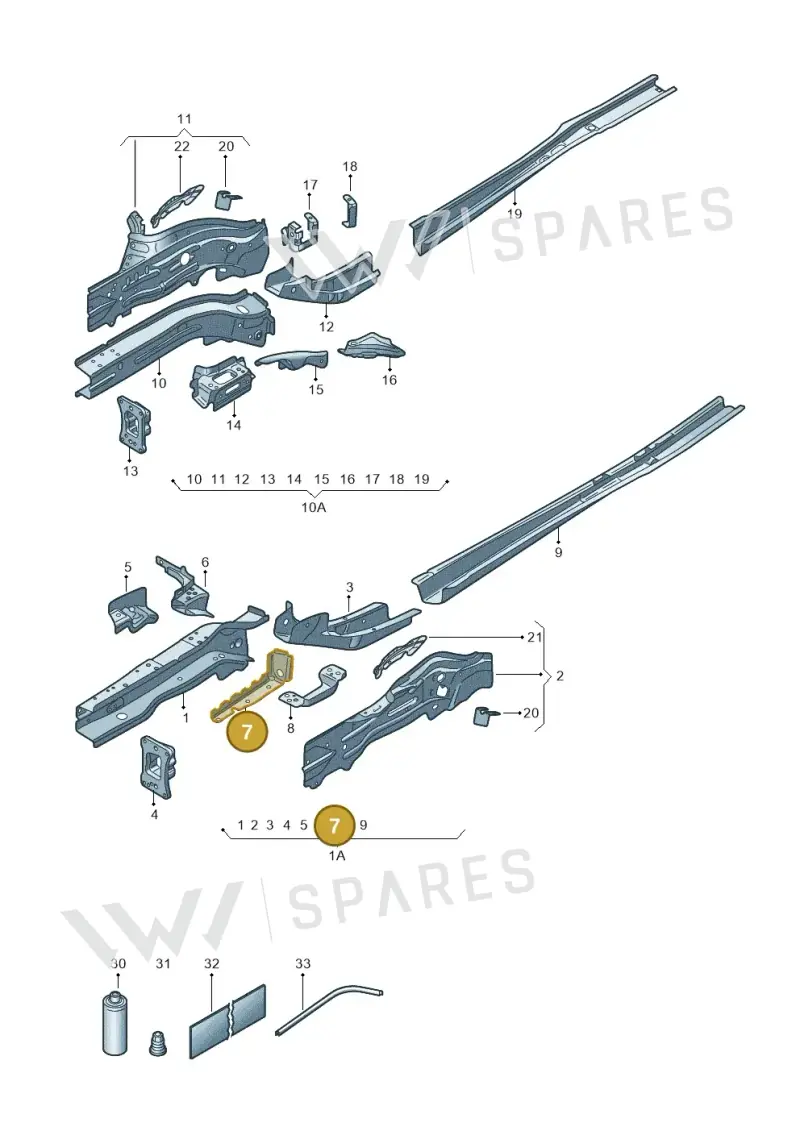 5Q0803871 — Skoda Superb Combi (2023-) diagram 3p0803000, position 7