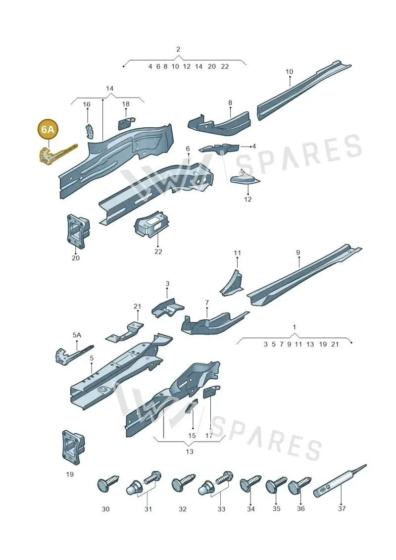 5Q0803872 — Skoda Superb Combi (2015-2024) diagram 851803000, position 6A