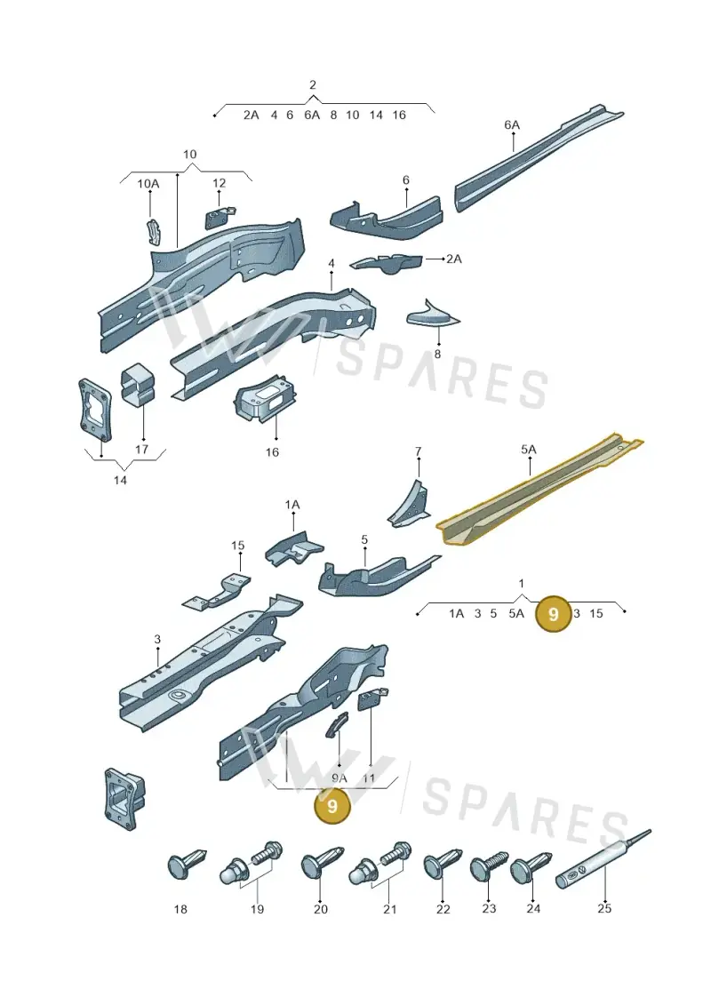 5Q0804105 — Skoda Octavia (2017-2020) diagram 745803000, position 9