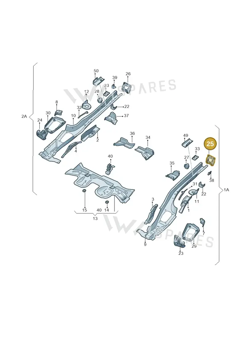 5Q0804473A — Skoda Octavia (2019-2024) diagram 585803025, position 25