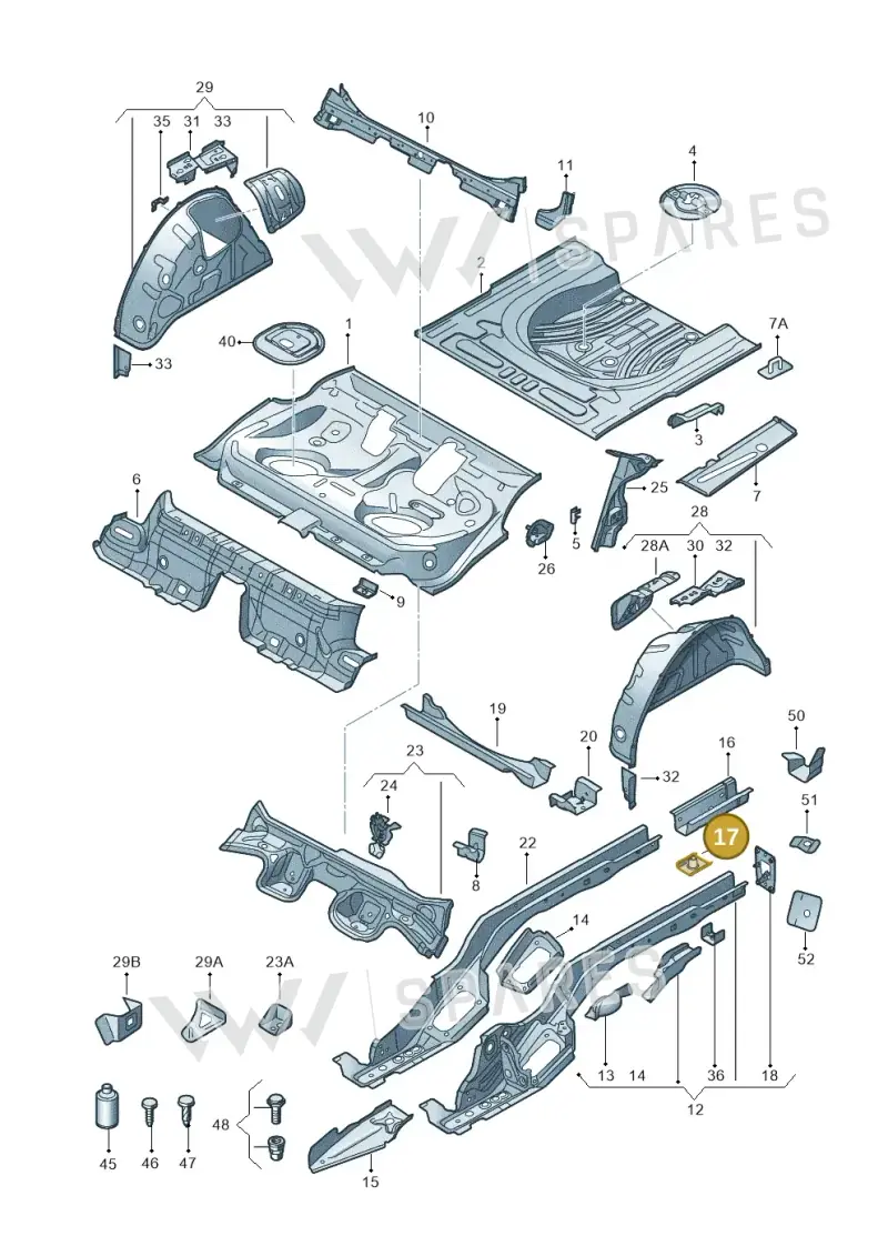 5Q0804795 — Skoda Octavia (2017-2020) diagram 805803010, position 17