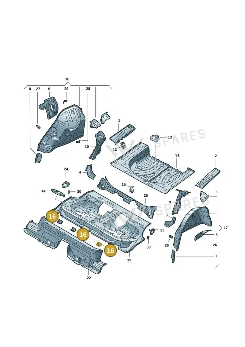 5Q0804866 — Skoda Octavia (2019-2024) diagram 585803065, position 16