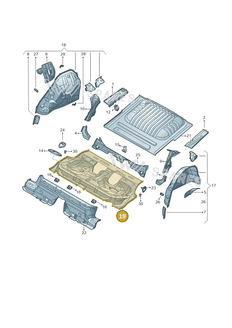 5Q0813115B — Skoda Octavia (2019-2024) diagram 585803060, position 19