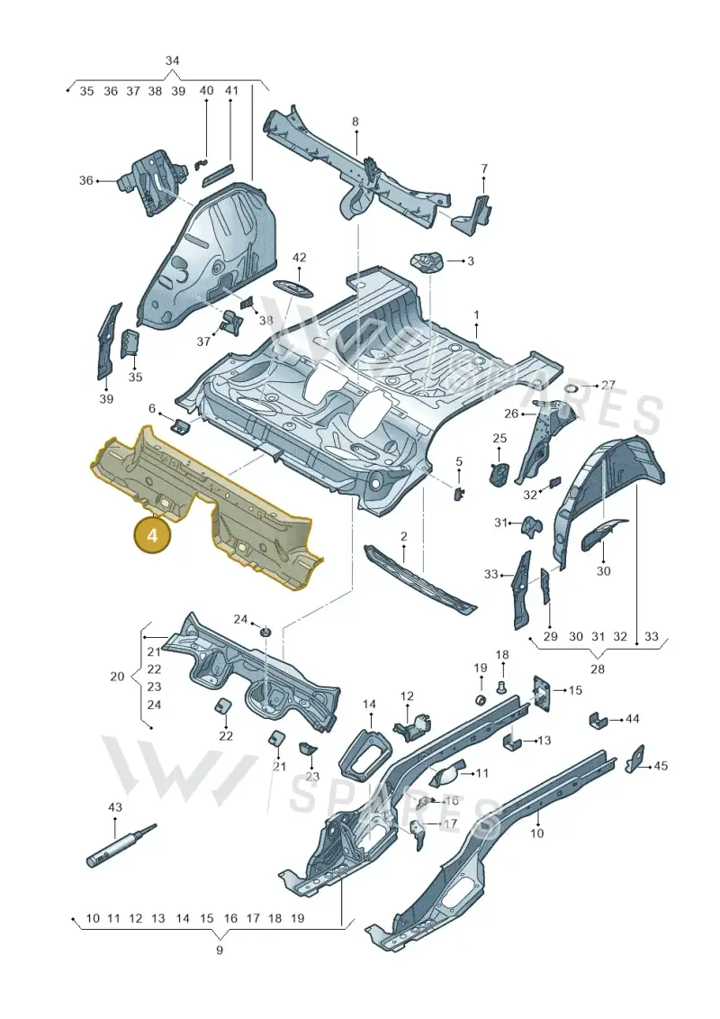 5Q0813147 — Skoda Karoq (2017-2022) diagram 834803010, position 4