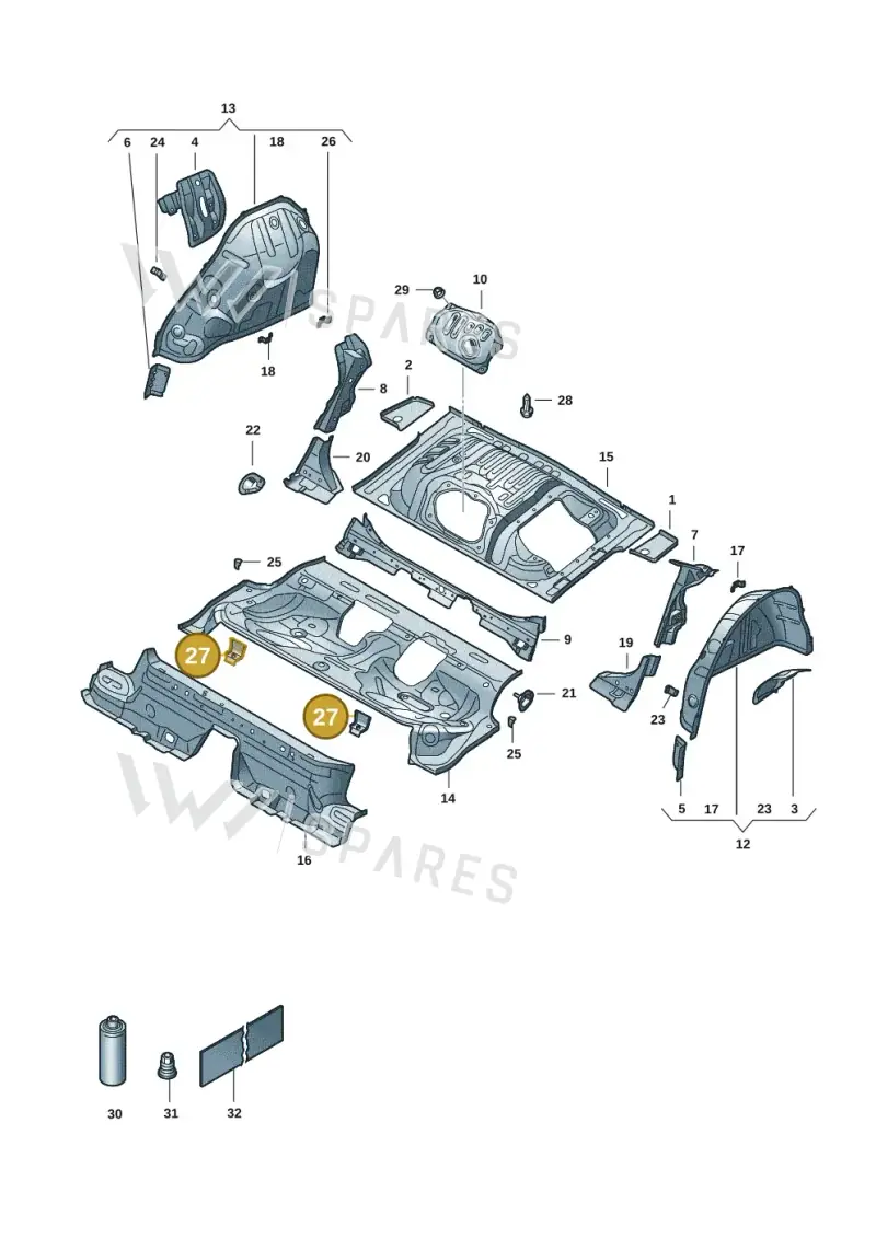 5Q0813541 — Skoda Octavia (2019-2024) diagram 585803055, position 27