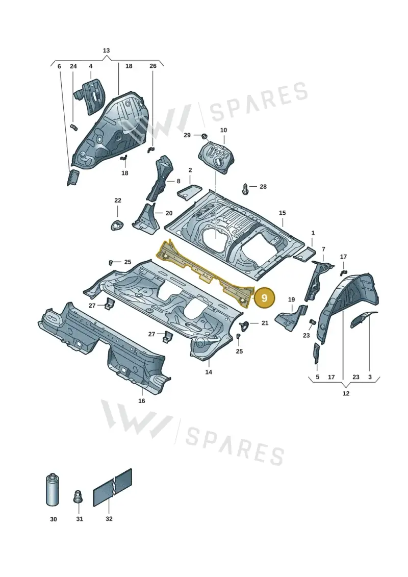 5Q0814151A — Skoda Octavia (2019-2024) diagram 585803055, position 9