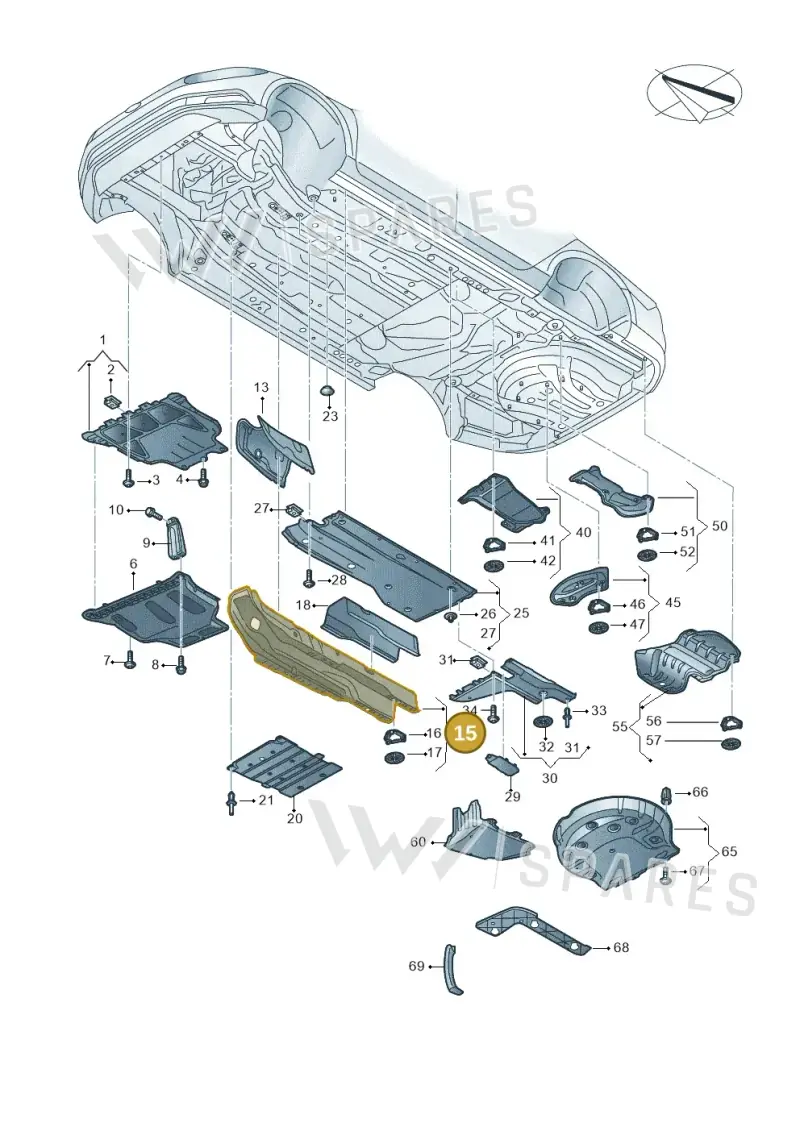 5Q0825661CC — Skoda Superb Combi (2015-2024) diagram 851825000, position 15