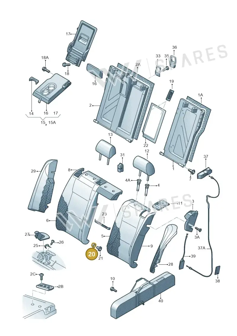 5Q0885677 — Skoda Octavia (2017-2020) diagram 753885700, position 20