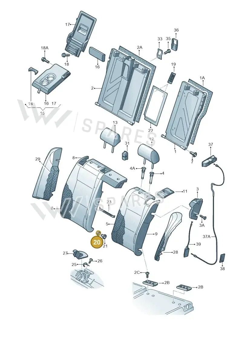 5Q0885677 — Skoda Superb Combi (2015-2024) diagram 851000001, position 20