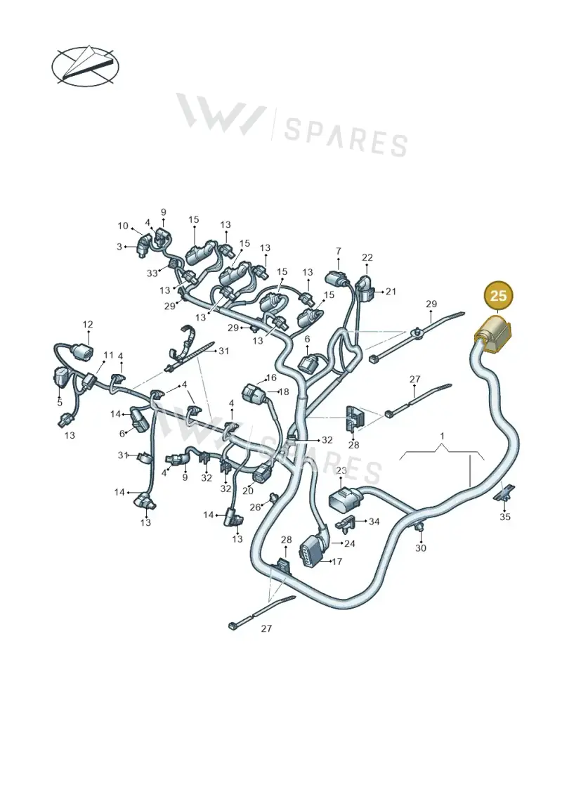 5Q0906379A — Skoda Fabia (2021-) diagram 813971080, position 25