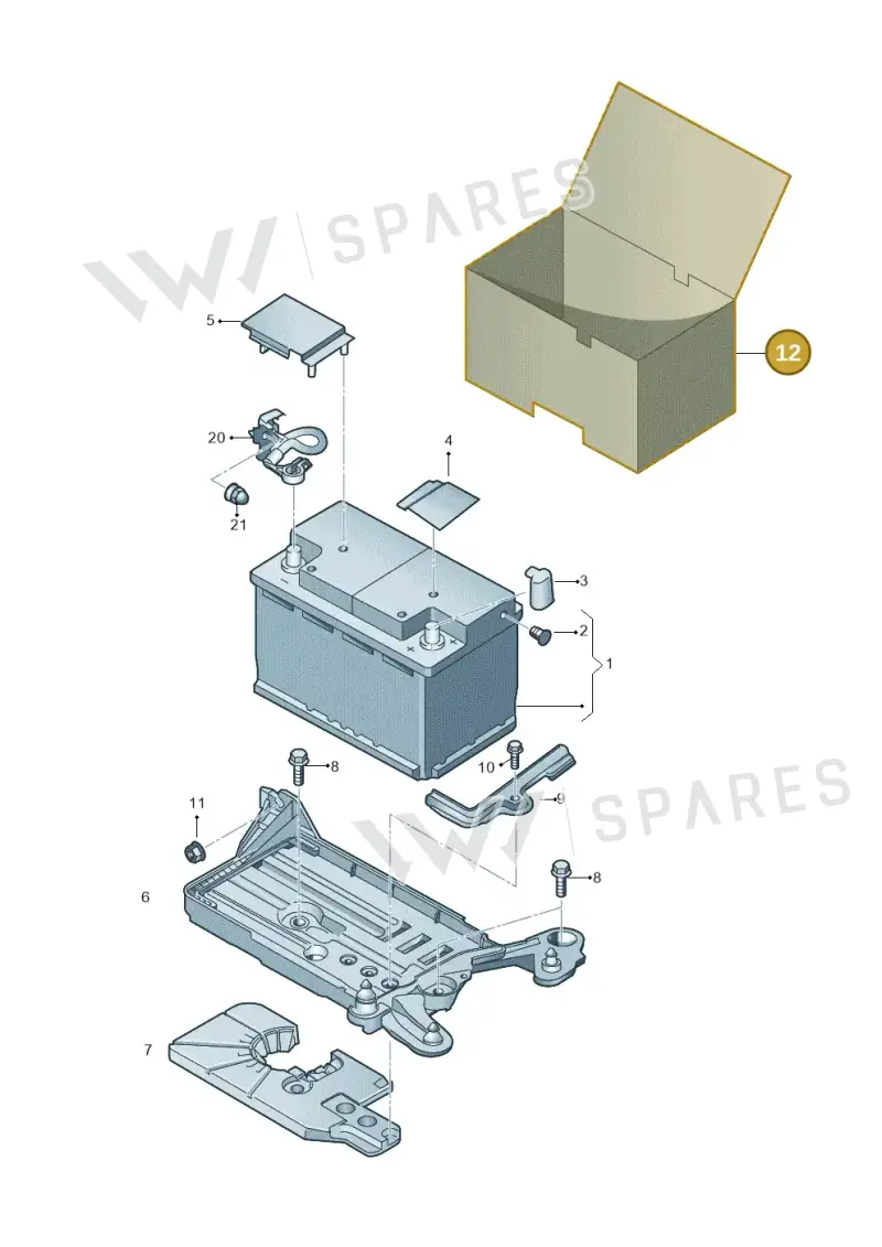 5Q0915411H — Skoda Octavia (2017-2020) diagram 753915000, position 12