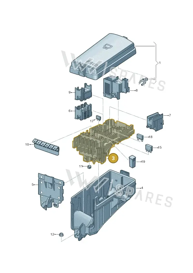 5Q0937125B — Skoda Octavia (2017-2020) diagram 745937200, position 3