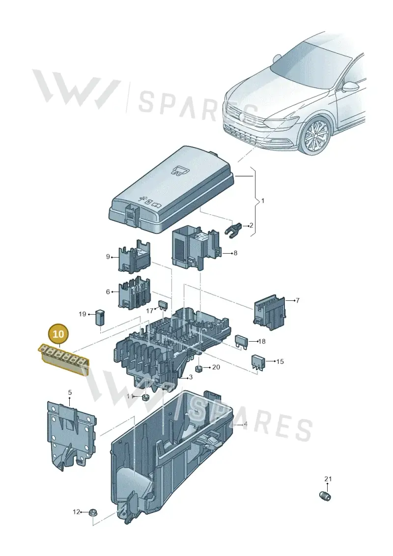 5Q0937629F — Skoda Superb Combi (2015-2024) diagram 793937100, position 10