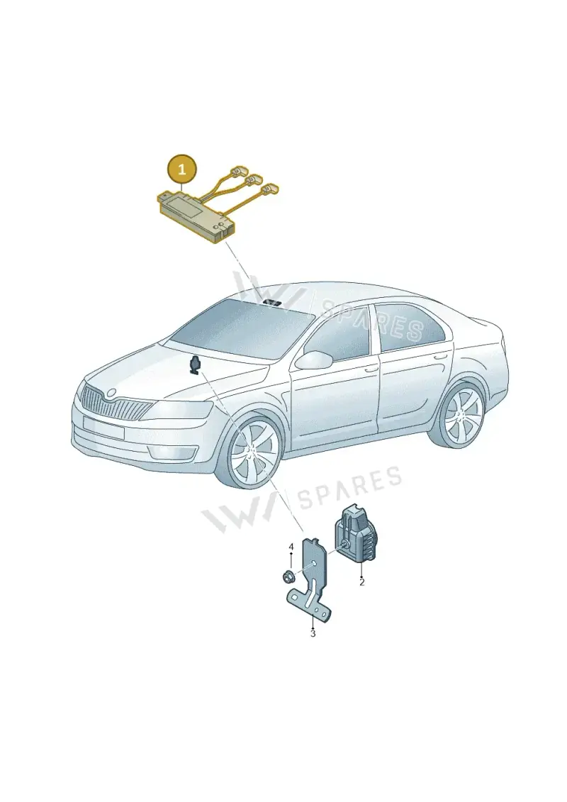 5Q0951172 — Skoda Octavia (2019-2024) diagram 753951200, position 1