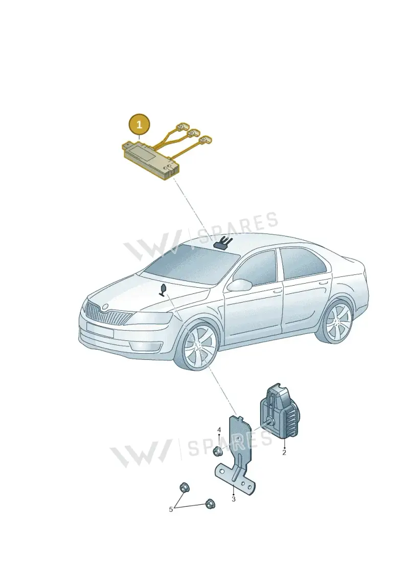 5Q0951172C — Skoda Fabia (2021-) diagram 851951400, position 1