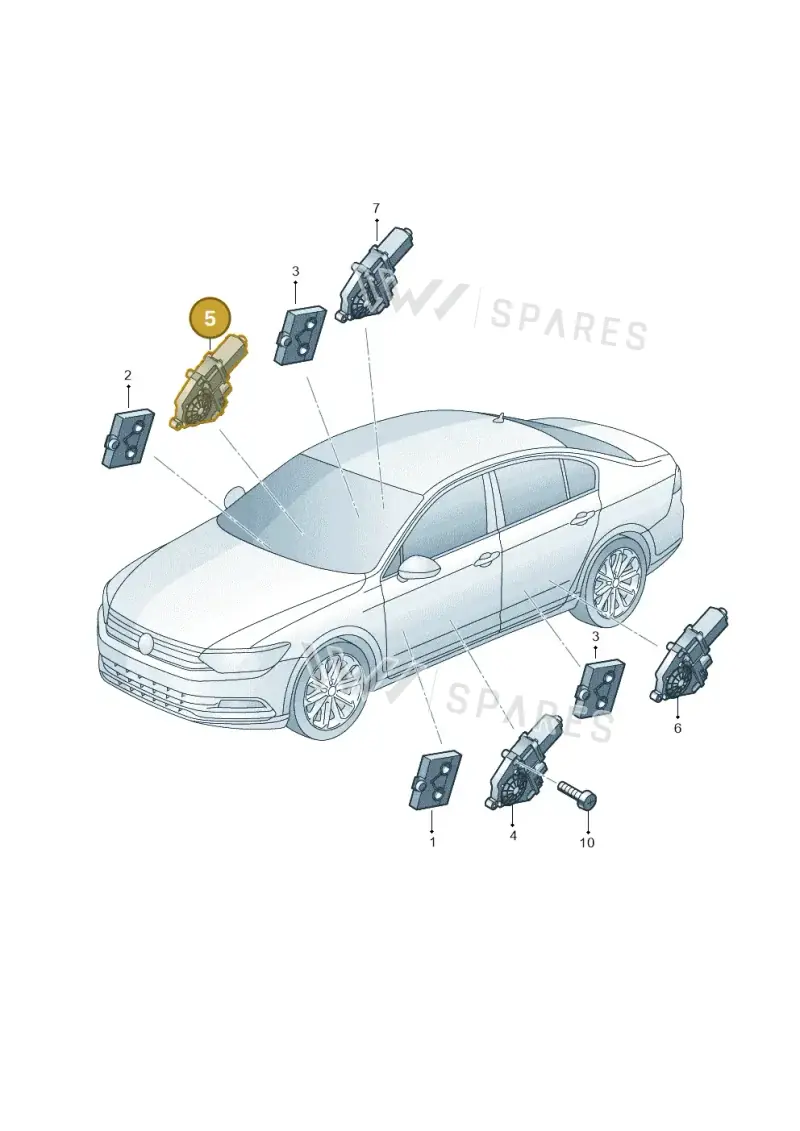 5Q0959802C — Skoda Octavia (2019-2024) diagram 793959100, position 5