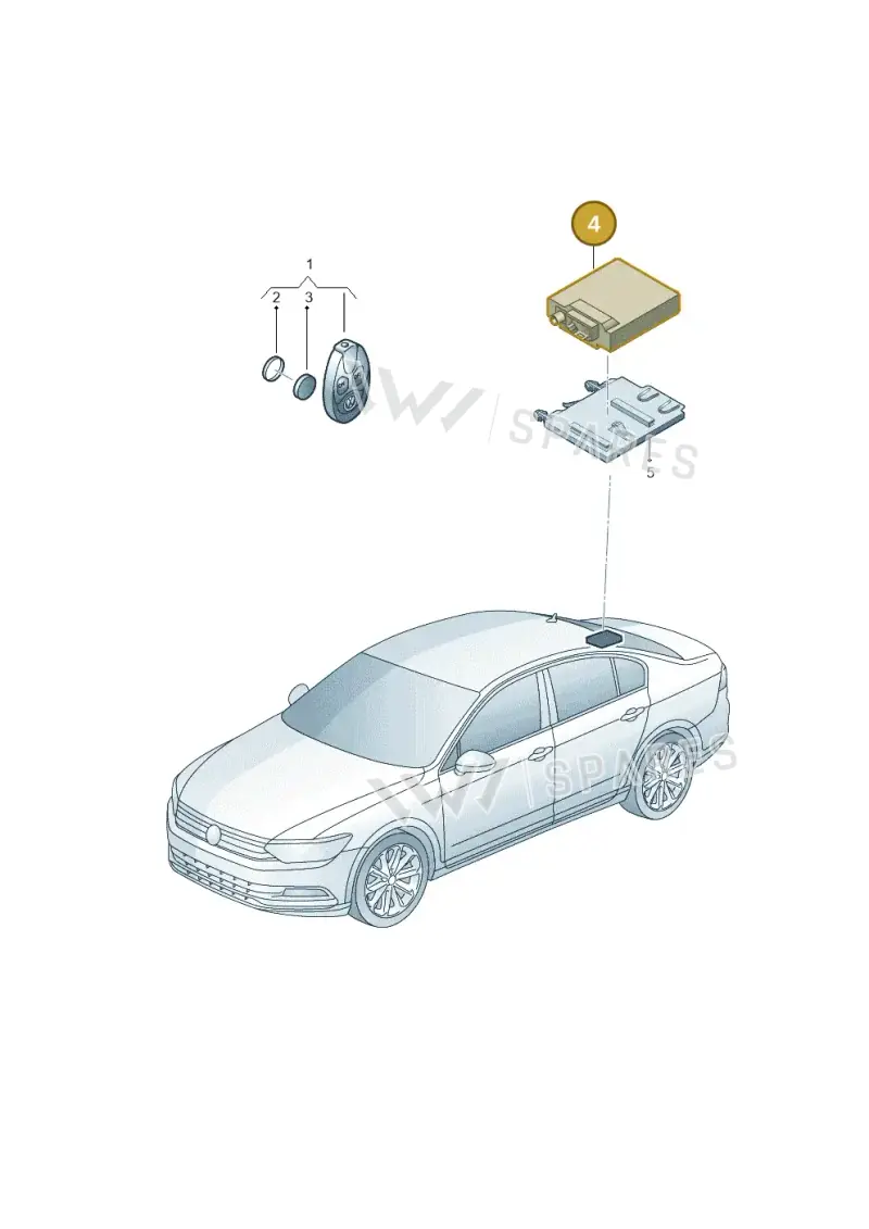 5Q0963513A — Skoda Superb Combi (2015-2024) diagram 793963200, position 4