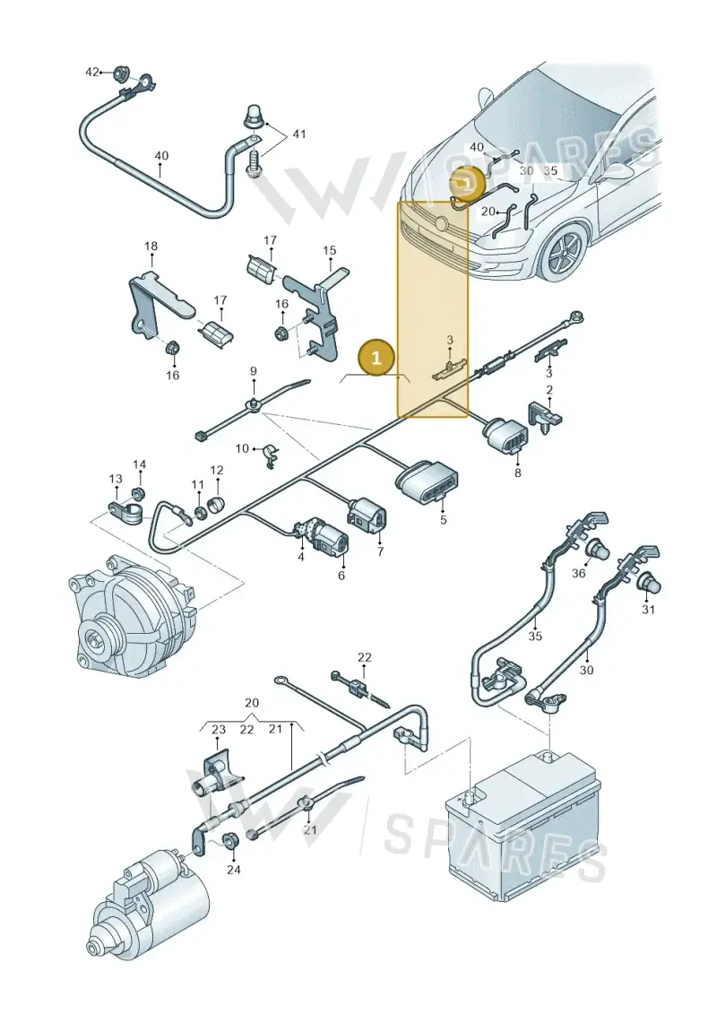 5Q0971230PH — Skoda Karoq (2017-2022) diagram 746971010, position 1