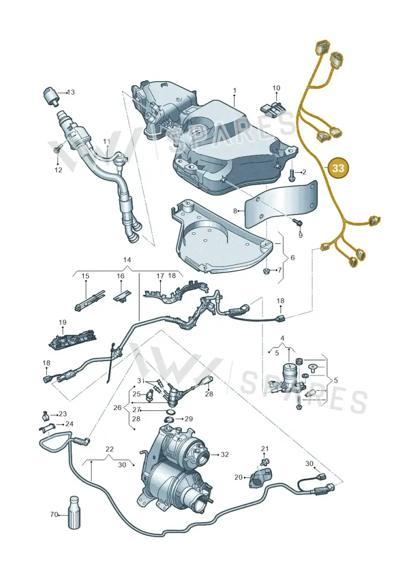 5Q0971401 — Skoda Karoq (2017-2022) diagram 834201100, position 33
