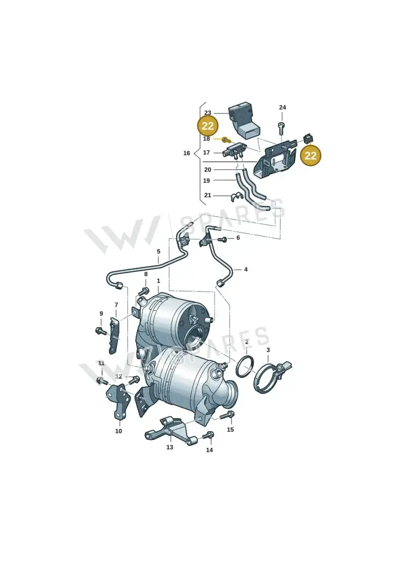 5Q0971842 — Skoda Kodiaq (2024-) diagram 2f0253110, position 22