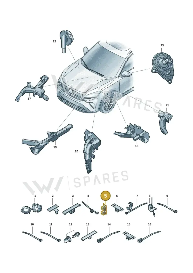 5Q0971848 — Skoda Kodiaq (2024-) diagram 57x971801, position 5