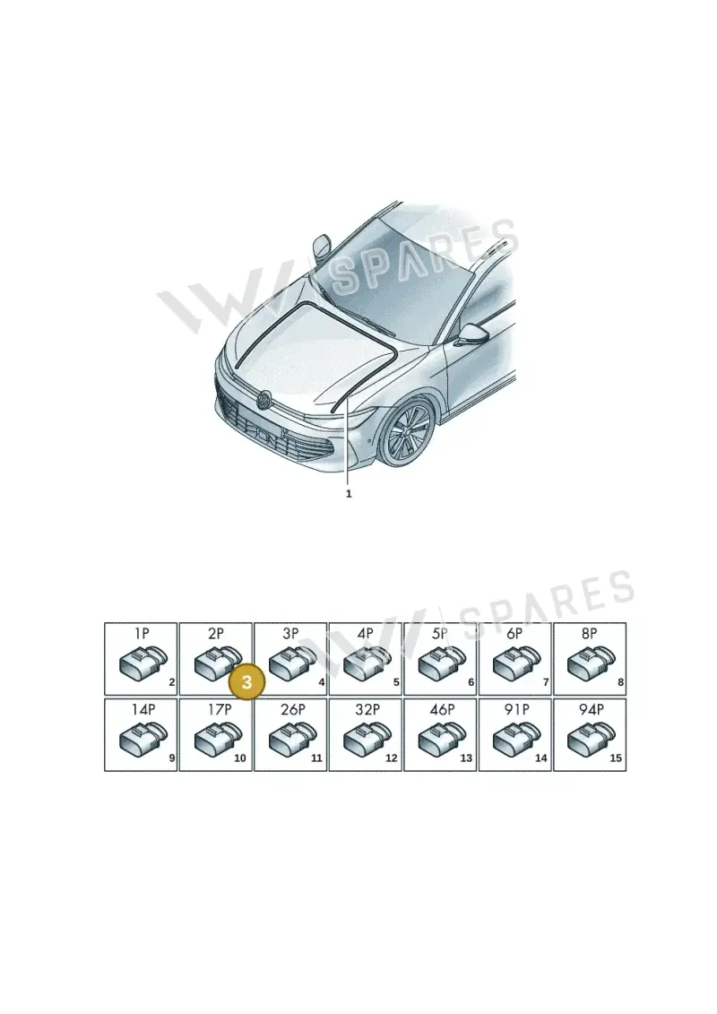 5Q0972752 — Skoda Superb Combi (2023-) diagram 3j0971800, position 3