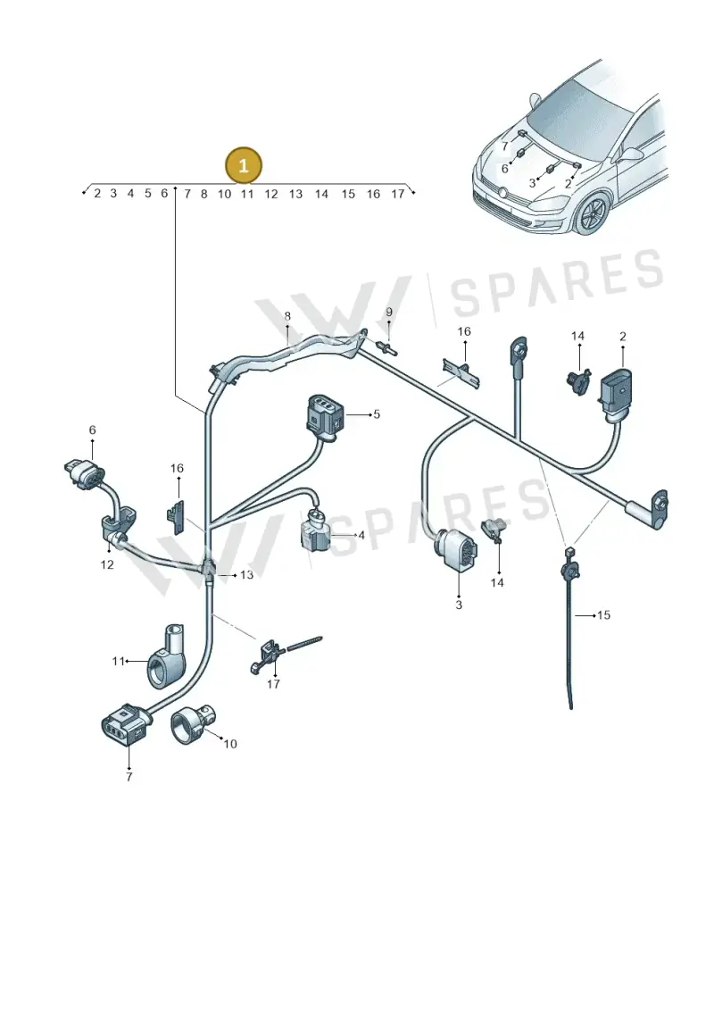 5Q1971111CD — Skoda Octavia (2017-2020) diagram 746971700, position 1